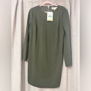 Michael Kors Elegant Olive Green Dress